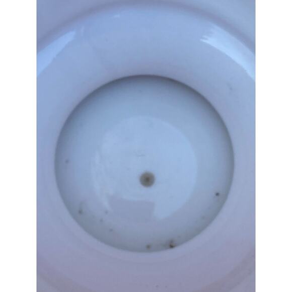 Vintage Randall Milk Glass Jardinere Block Pattern VASE Planter 4 3/8" x 4 5/8" - Picture 2 of 13